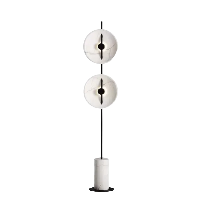 Chiara-Inspired Marble Floor Lamp – Minimalist Designer Light for Living Room, Dining Space, or Studio Decor